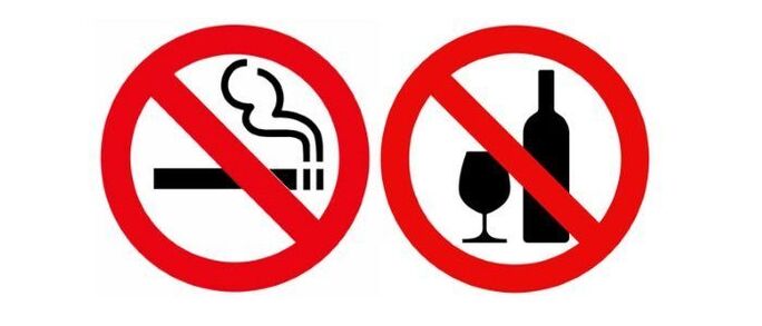 ndalimi i alkoolit dhe cigareve për osteokondrozën e qafës së mitrës